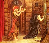 Evelyn De Morgan Famous Paintings - Hope in the Prison of Despair